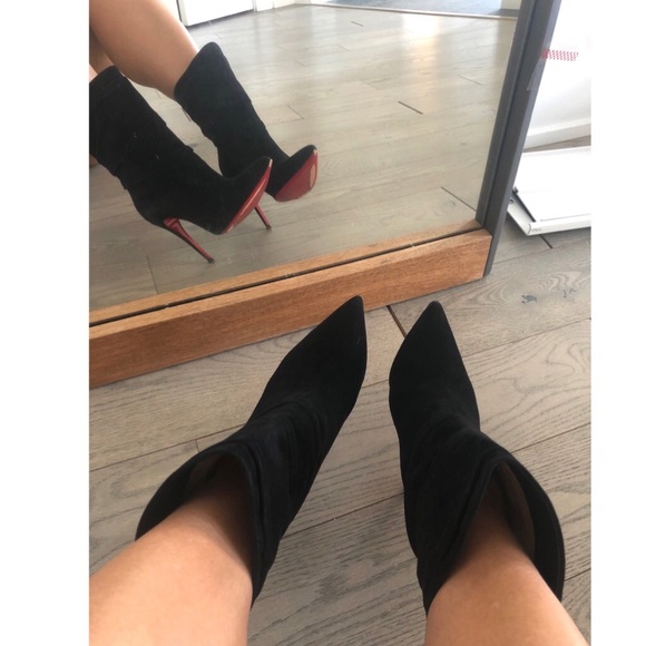 Christian Louboutin Istar booty 100 black suede 36 - Picture 5 of 7